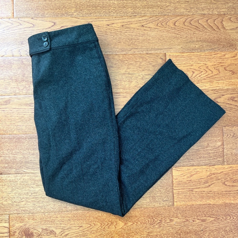 Ann Taylor Loft Gray Patterned Pants